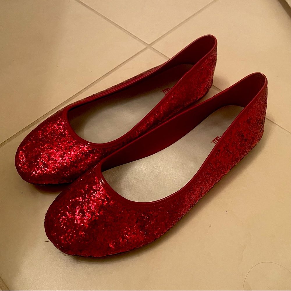 Girls Sparkly Red Flats - Smartfit Dorothy Wizard of Oz Shoes
